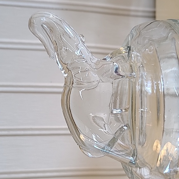 Vintage Jeanette Glass Elephant Trinket Jar - Picture 5 of 16